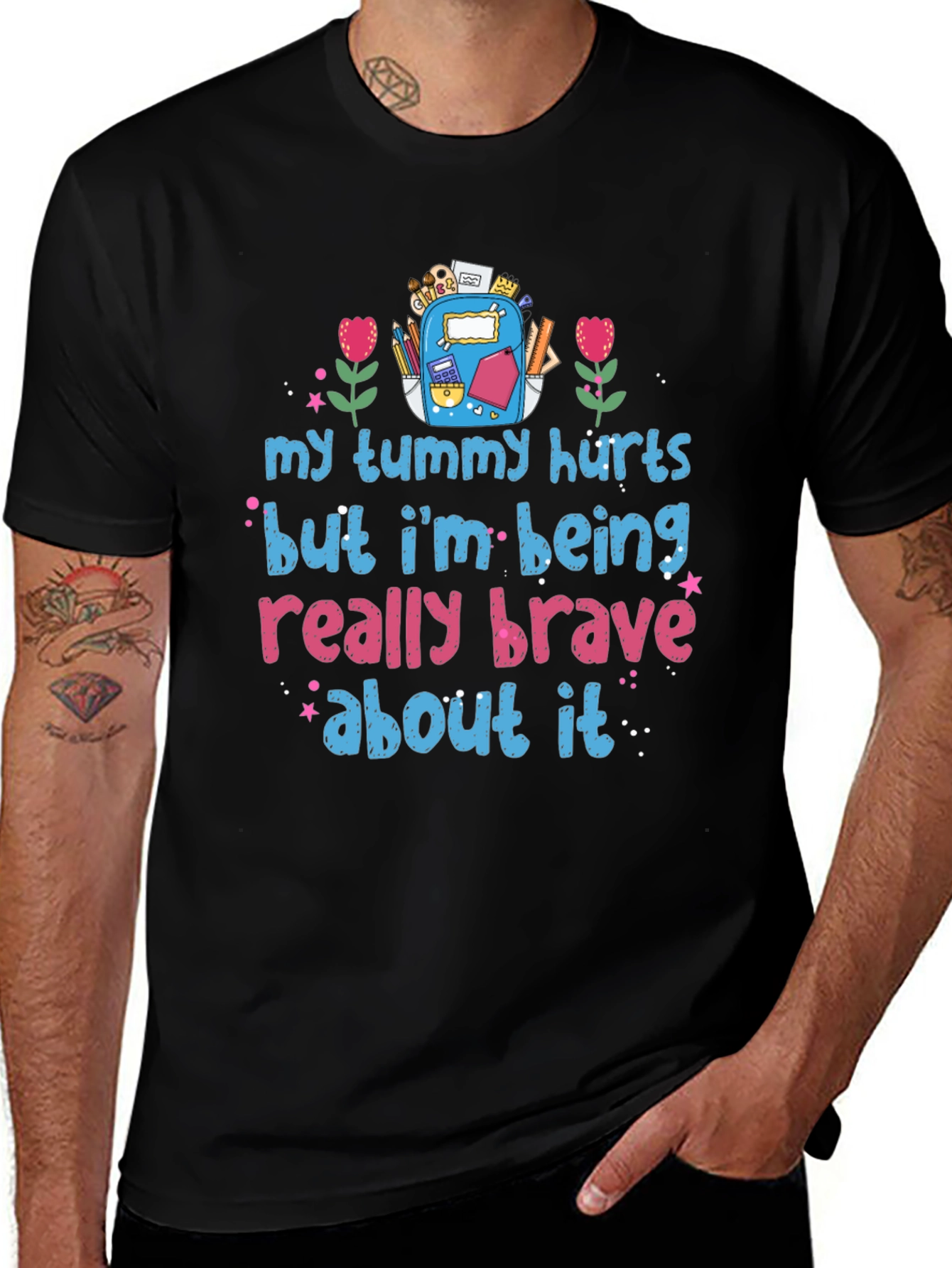 Brave Tummy Hurts Graphic Tee