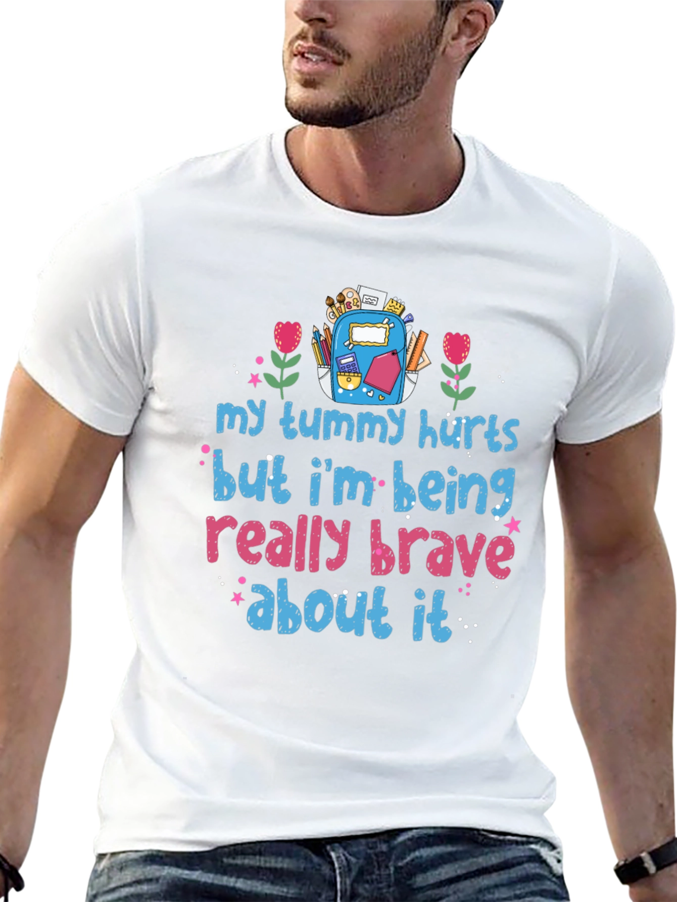 Brave Tummy Hurts Graphic Tee