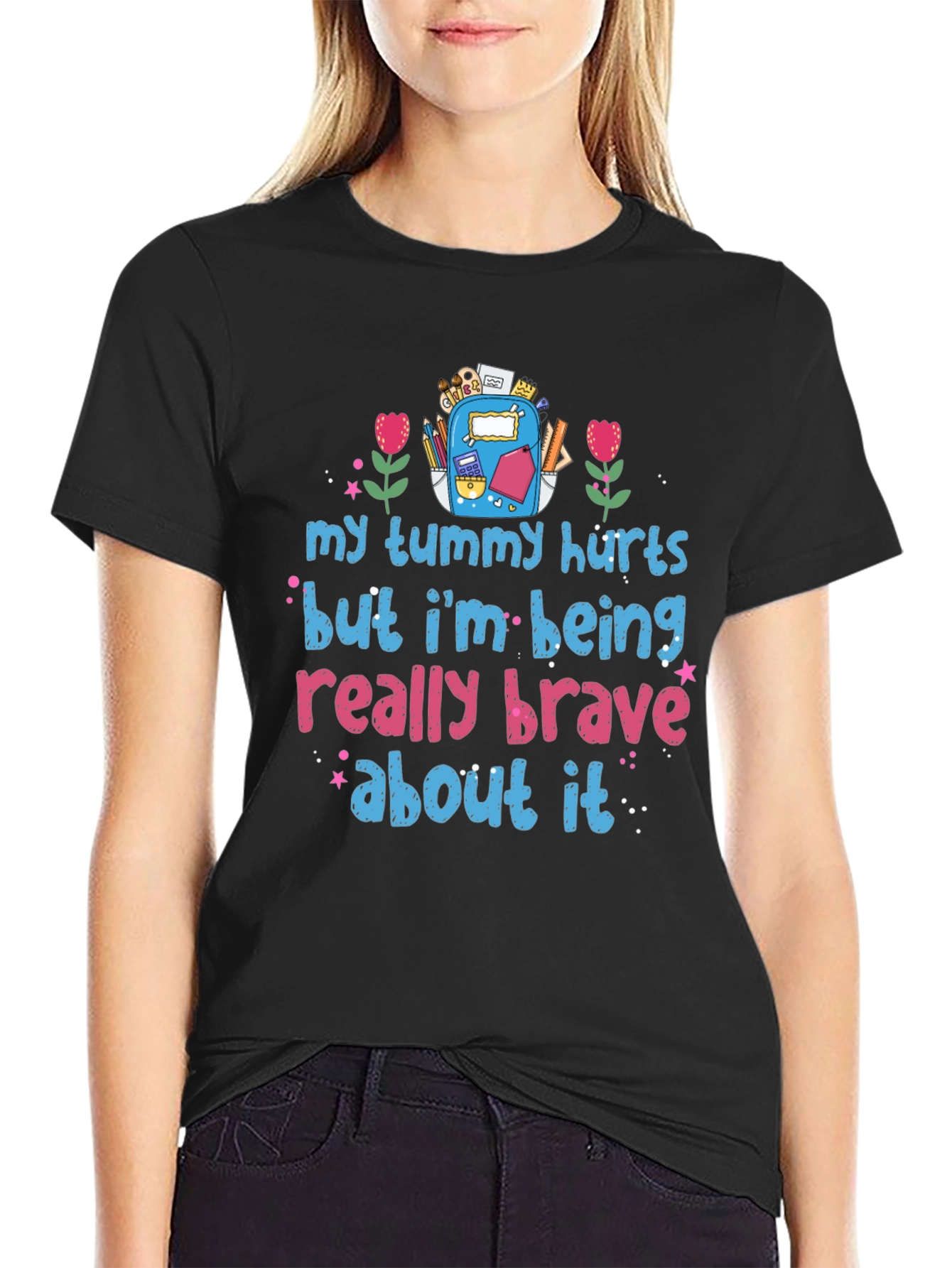 Brave Tummy Hurts Graphic Tee