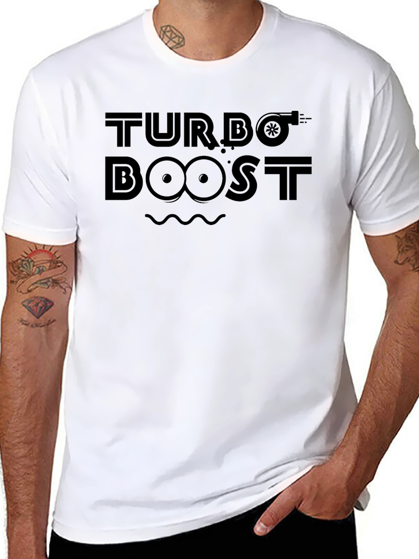 Turbo Boost Black Graphic Tee