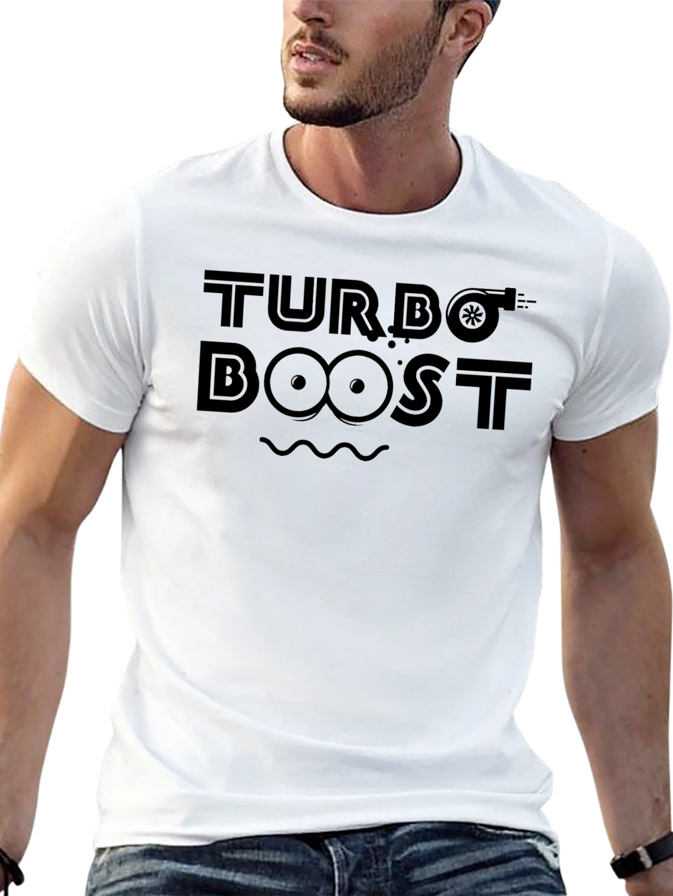Turbo Boost Black Graphic Tee