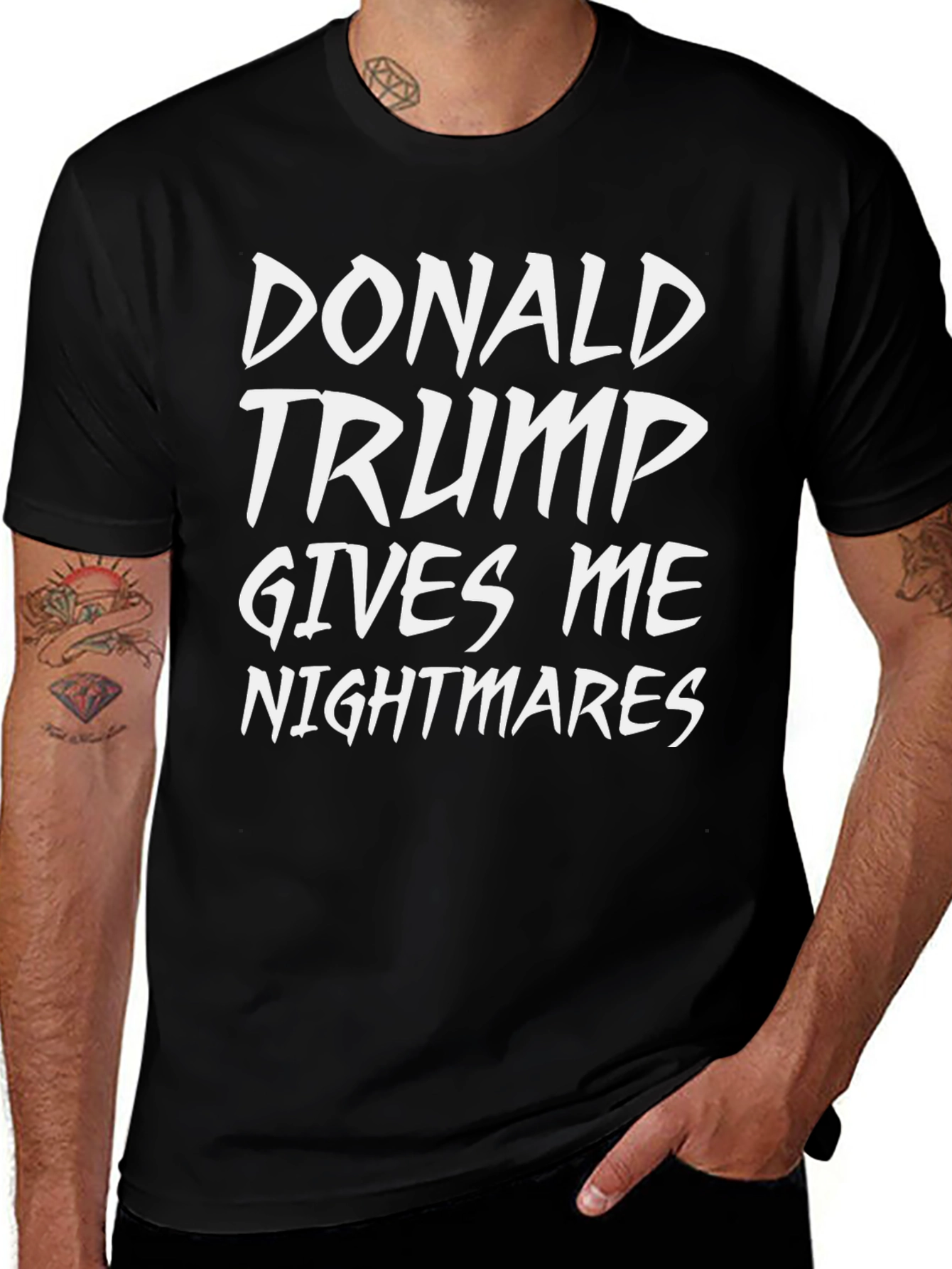 Donald Trump Nightmares Black T-Shirt