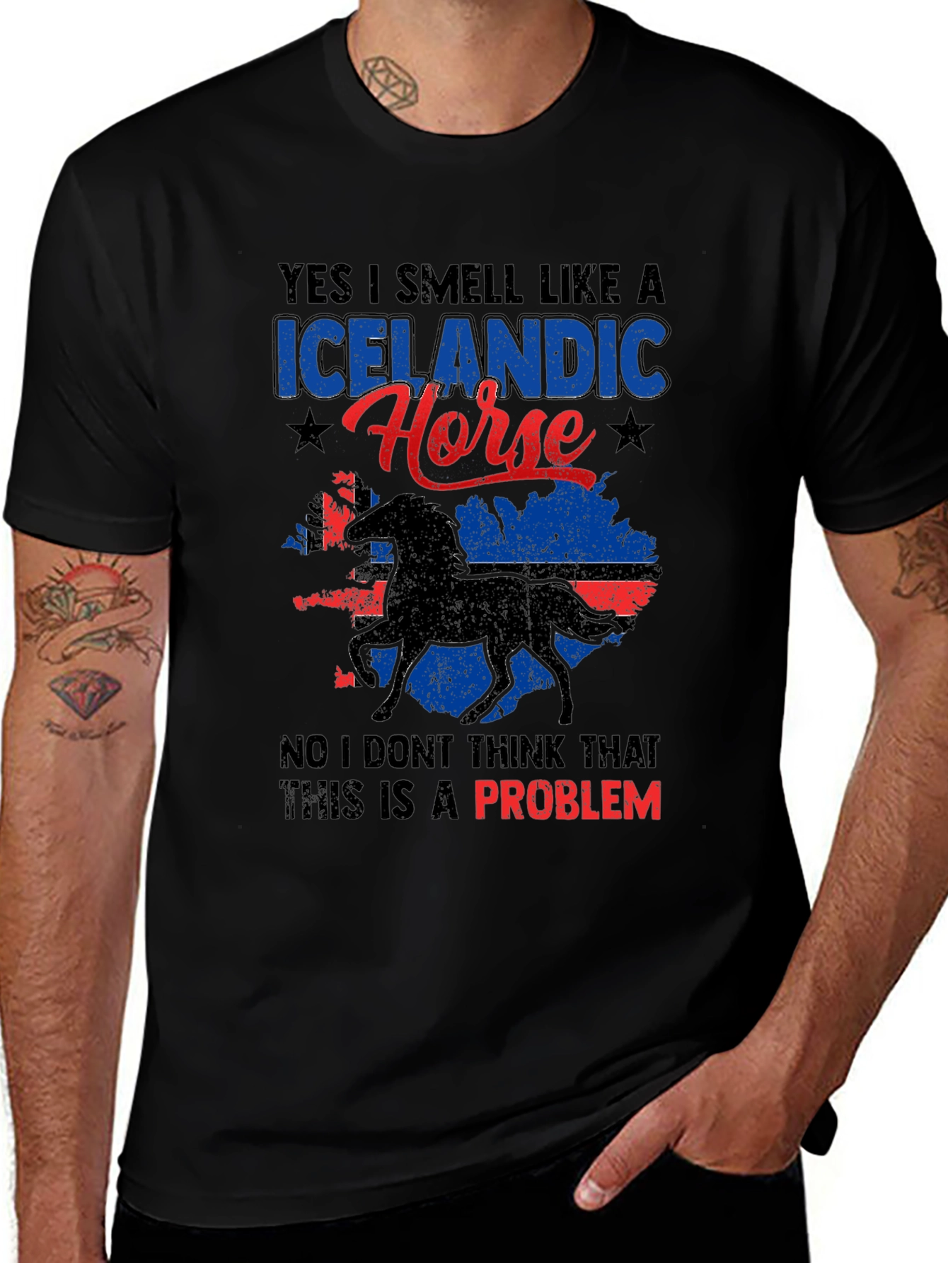 Icelandic Horse T-Shirt - Novelty Graphic Tee