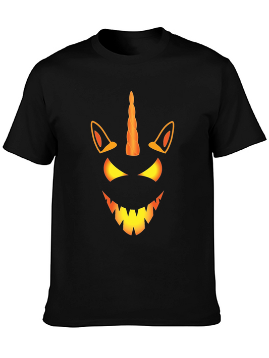 Unicorn Jack OLantern Halloween T-Shirt