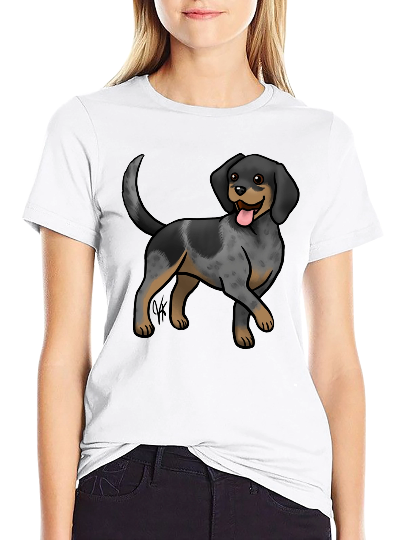 Dog Breed Graphic Print T-Shirt