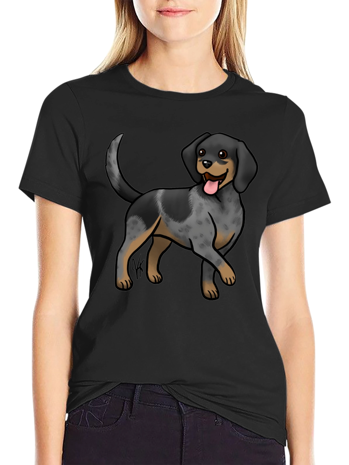 Dog Breed Graphic Print T-Shirt