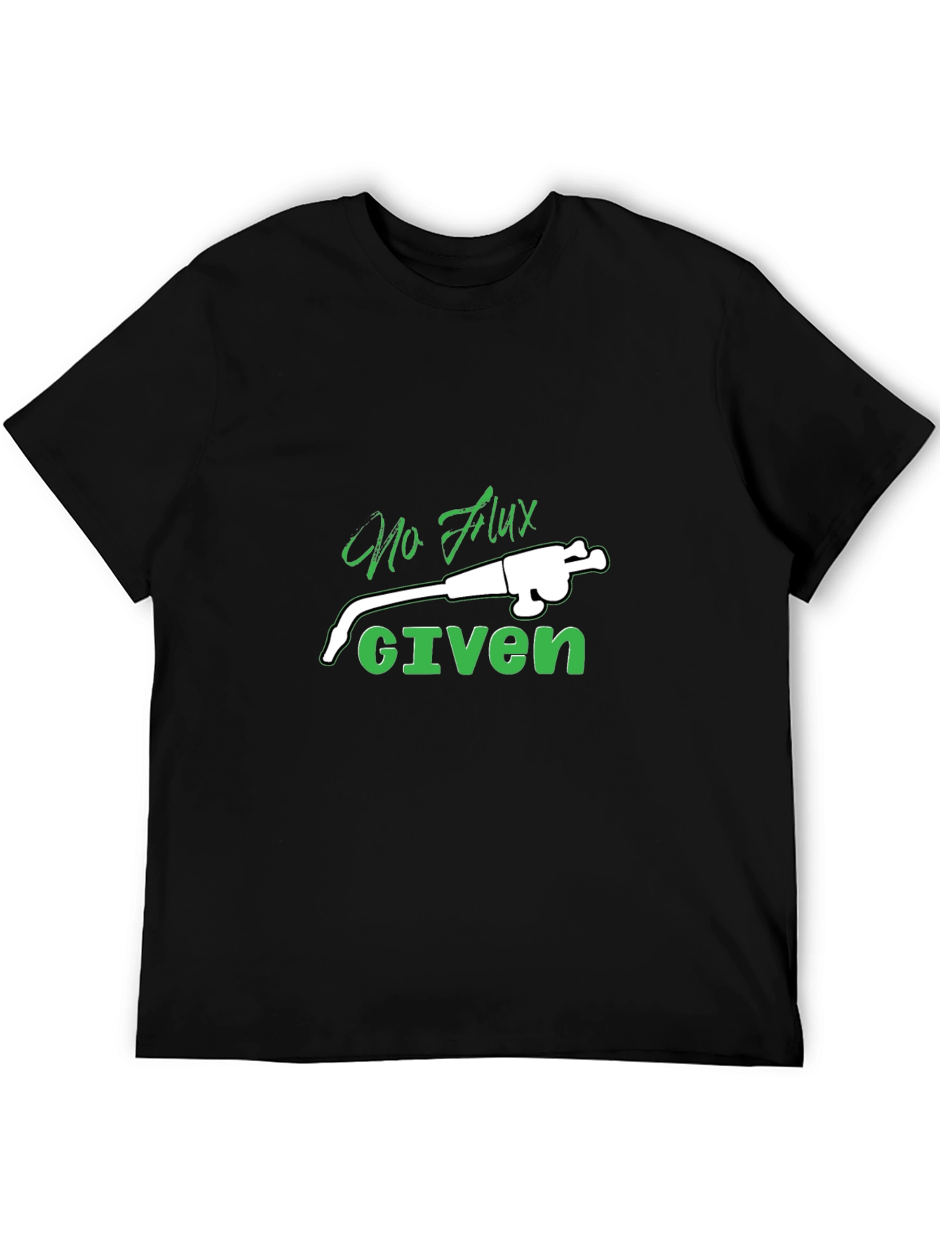 No Flux Given Black T-Shirt