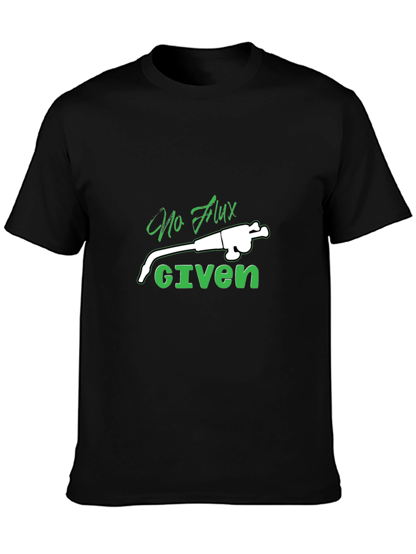 No Flux Given Black T-Shirt