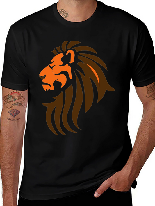Lion Graphic Black T-Shirt