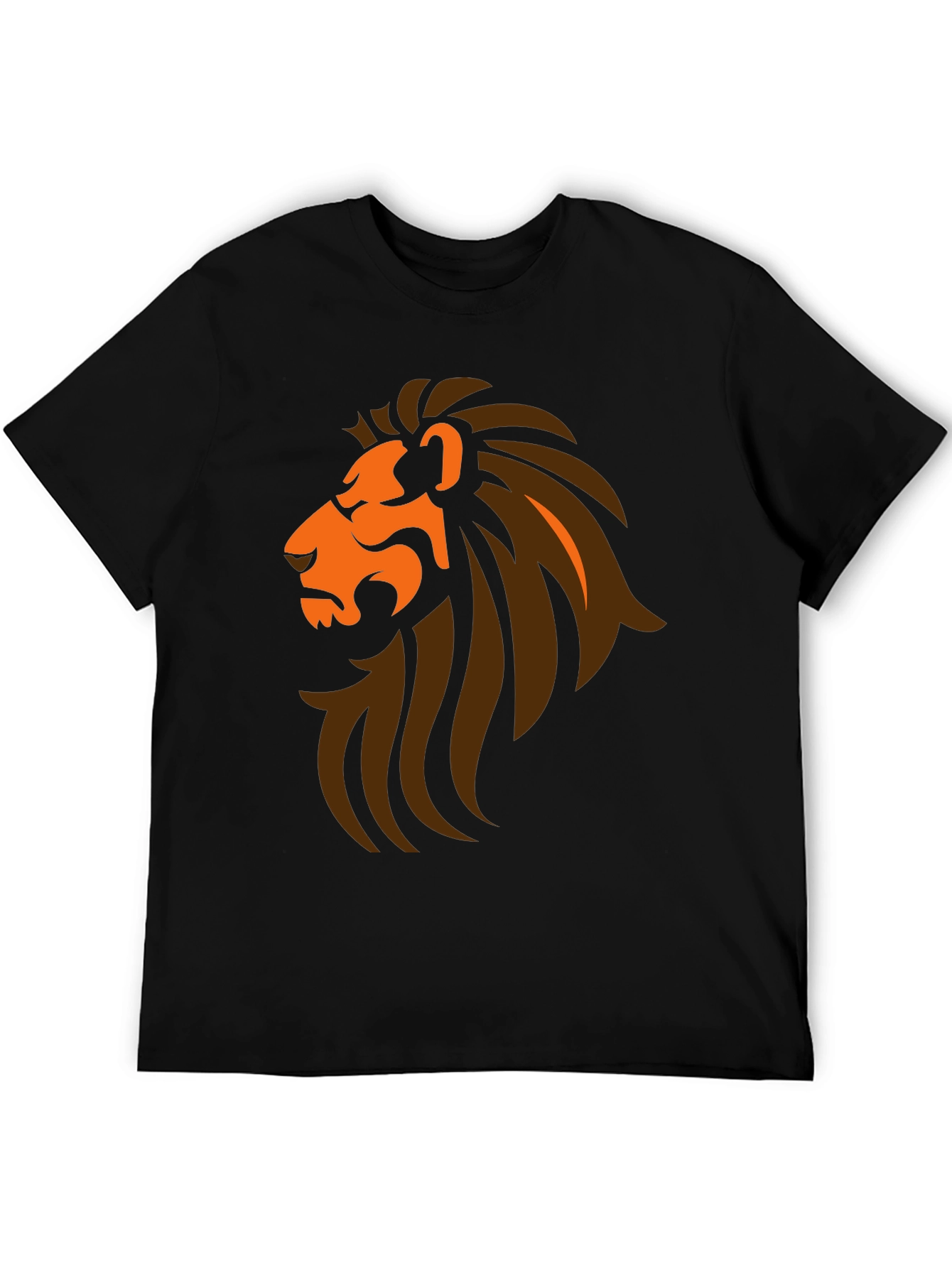 Lion Graphic Black T-Shirt