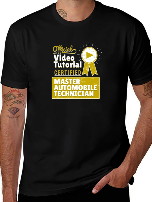 Master Automobile Technician Certified Video Tutorial T-Shirt
