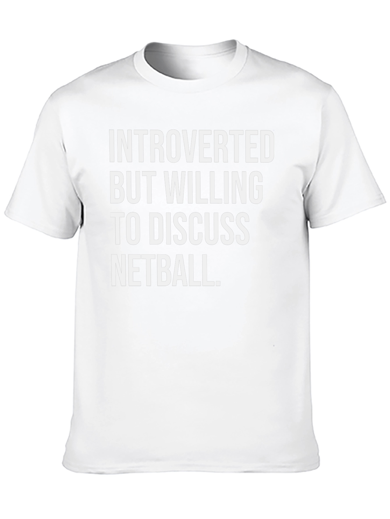 Introverted Netball T-Shirt - Funny Sport Tee