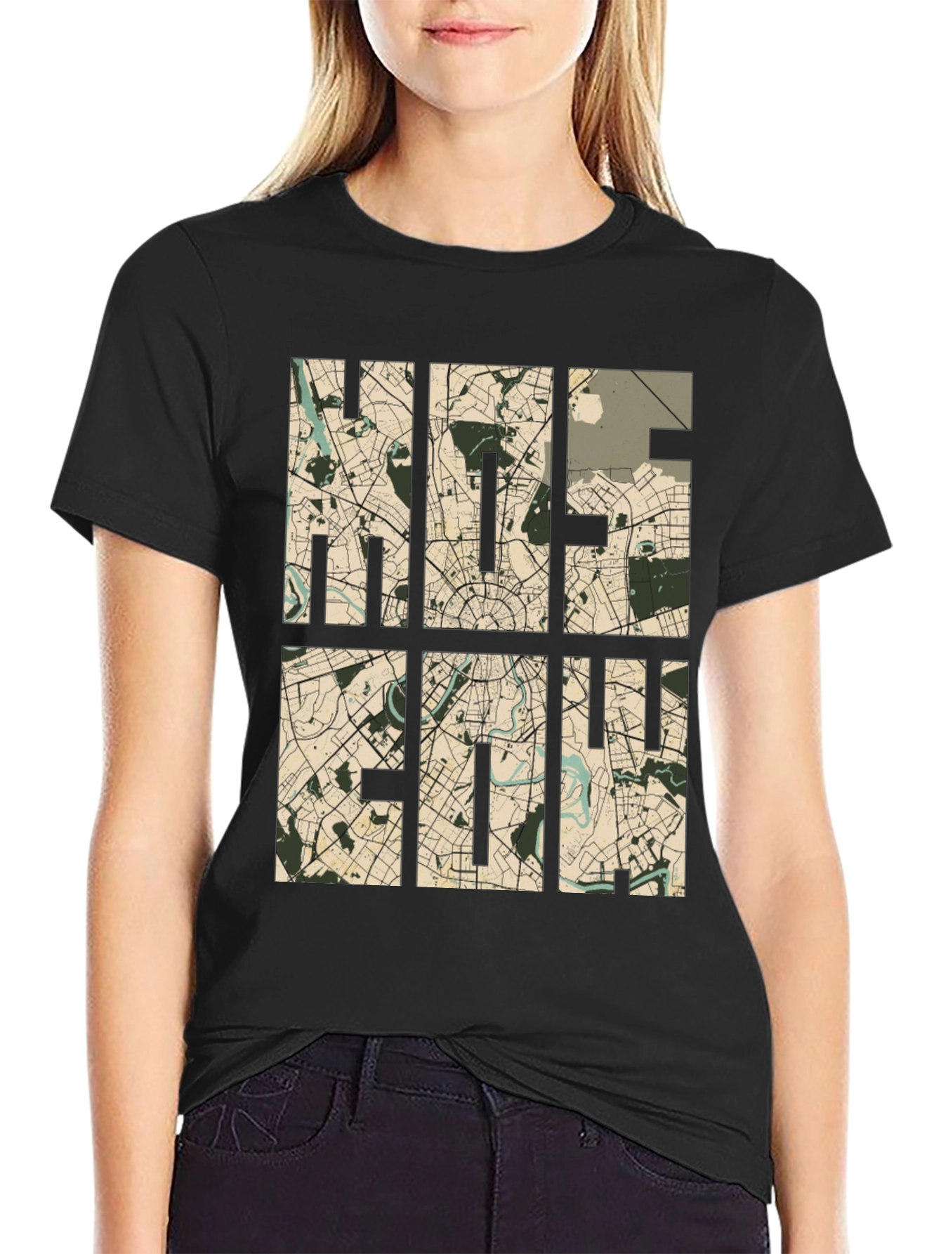 Moscow Map T-Shirt - Stylish Cityscape Design
