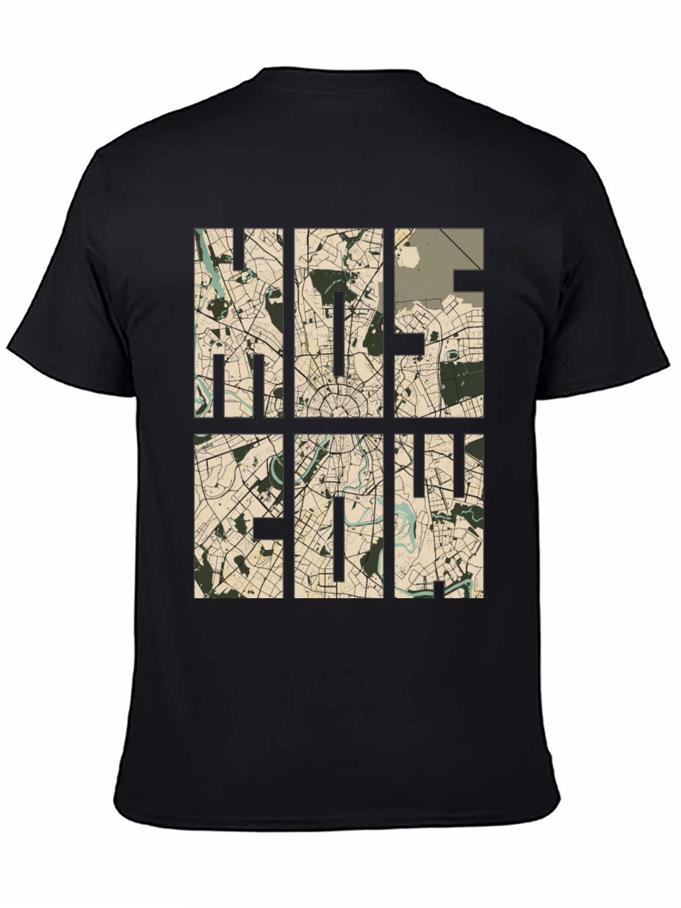 Moscow Map T-Shirt - Stylish Cityscape Design
