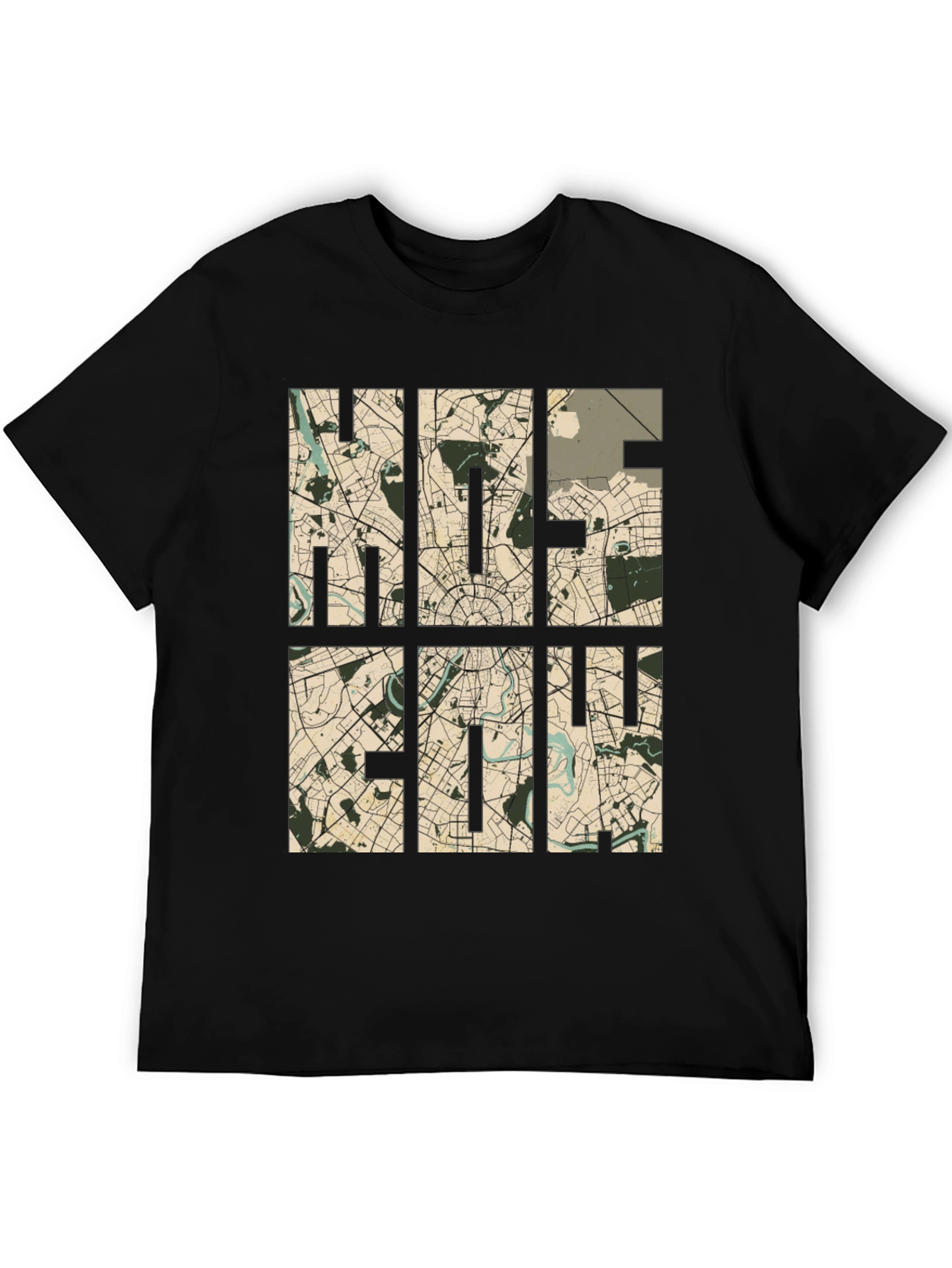 Moscow Map T-Shirt - Stylish Cityscape Design