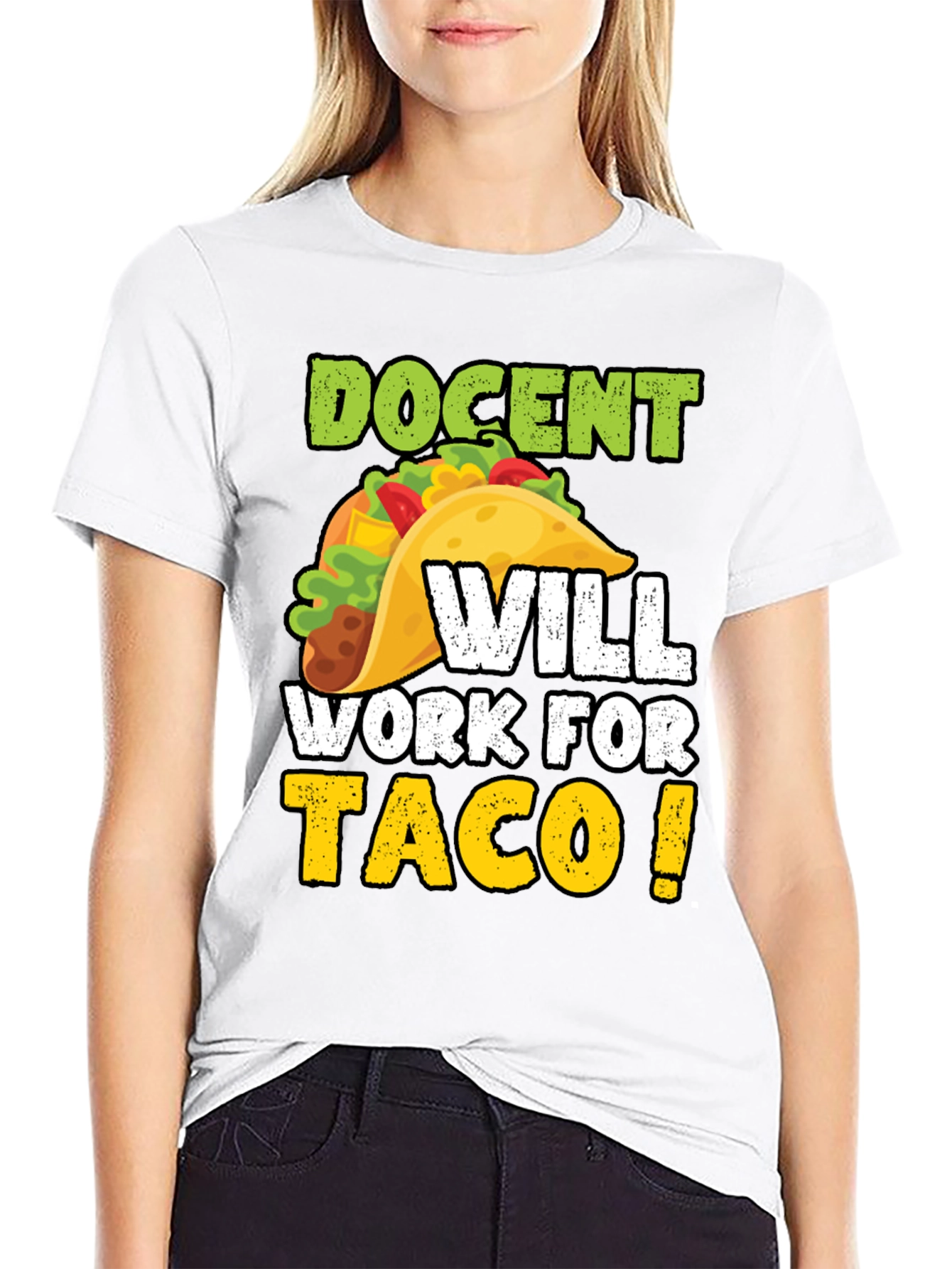 Docent Will Work For Tacos Graphic Tee
