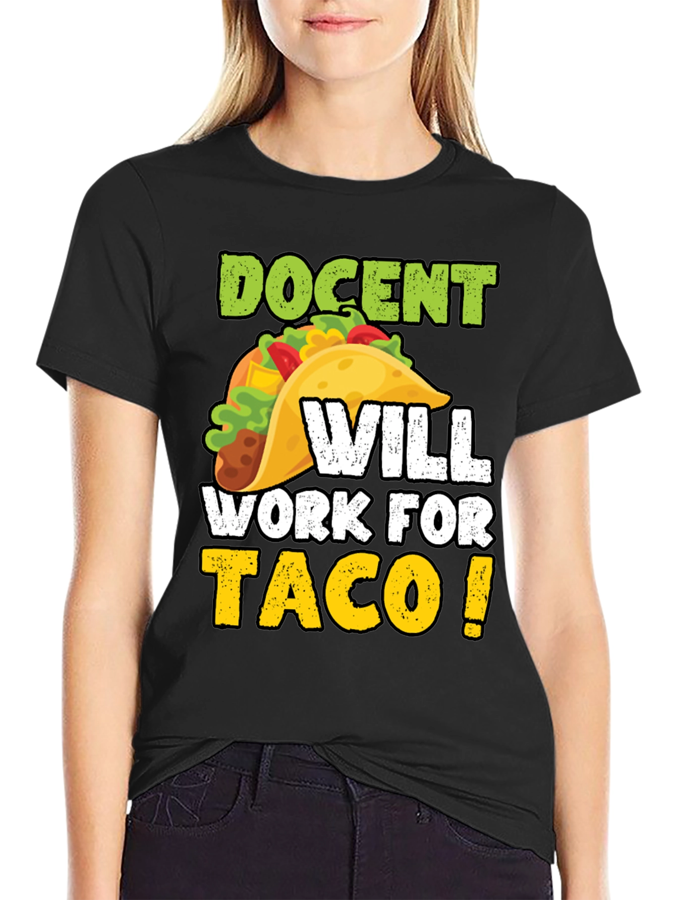 Docent Will Work For Tacos Graphic Tee