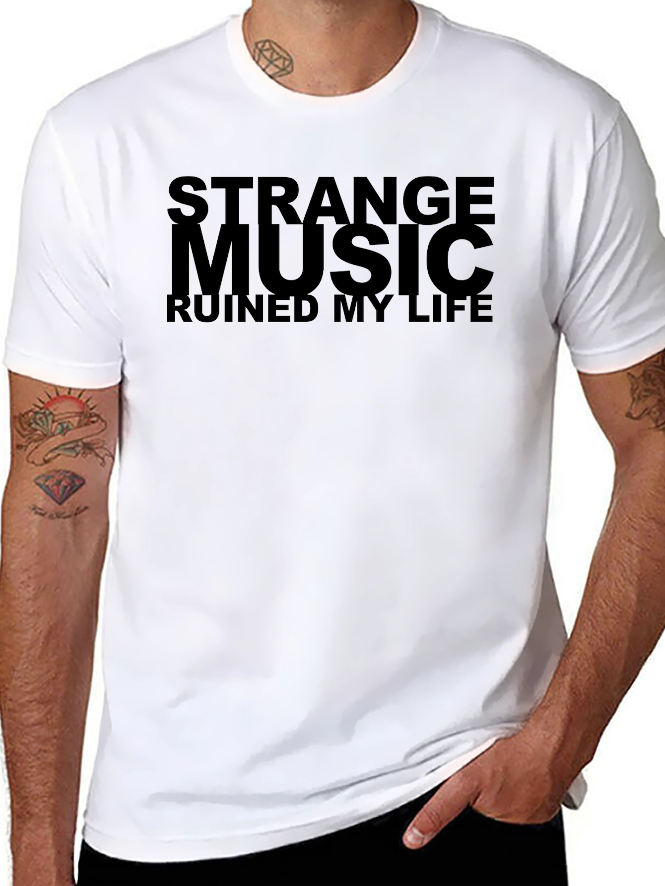 Strange Music Ruined My Life Graphic Tee