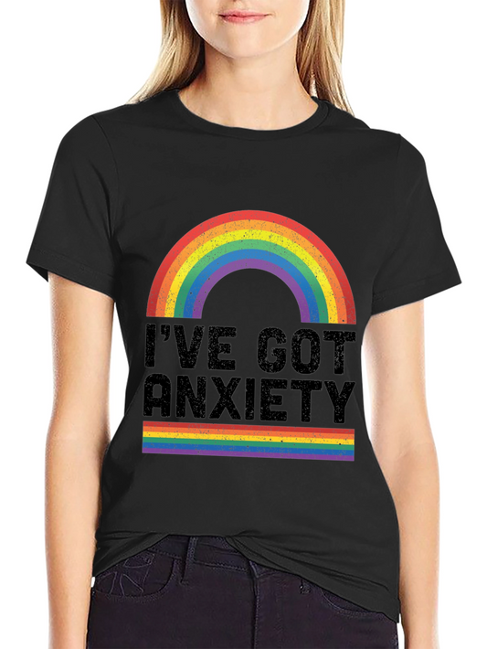Anxiety Rainbow Graphic Tee