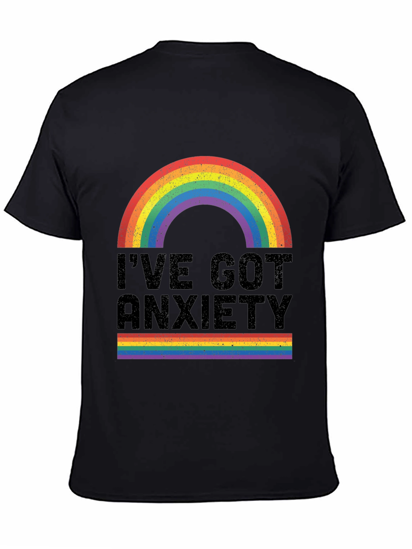 Anxiety Rainbow Graphic Tee
