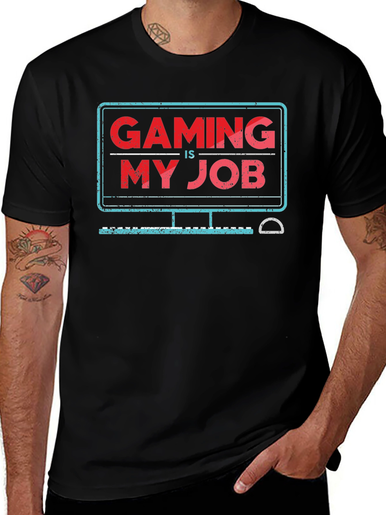 Gaming is My Job Graphic T-Shirt