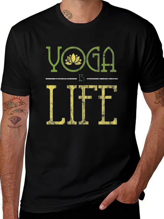Yoga is Life Graphic T-Shirt - Stylish and Comfortable