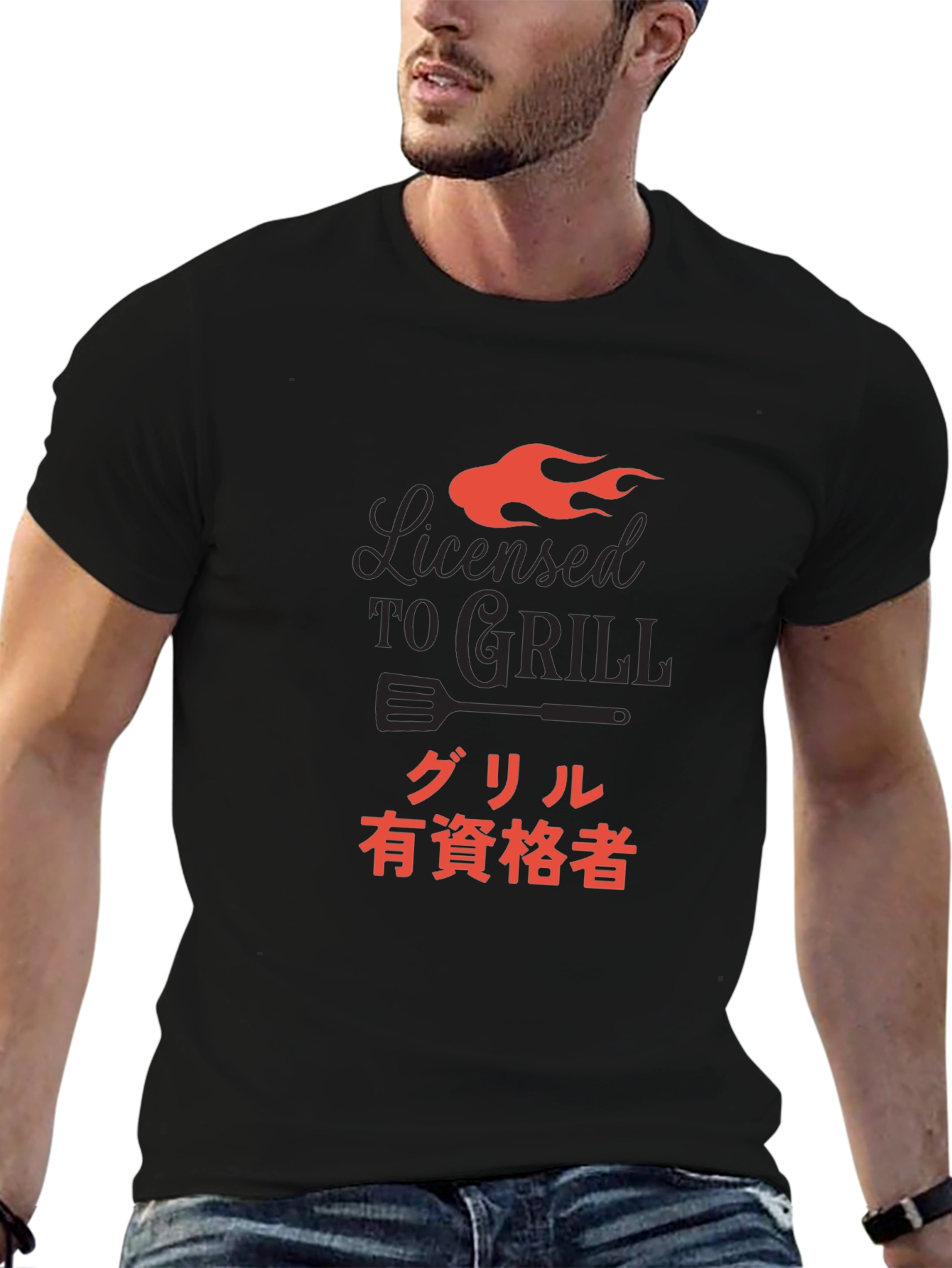 Licensed to Grill Graphic T-Shirt - Black
