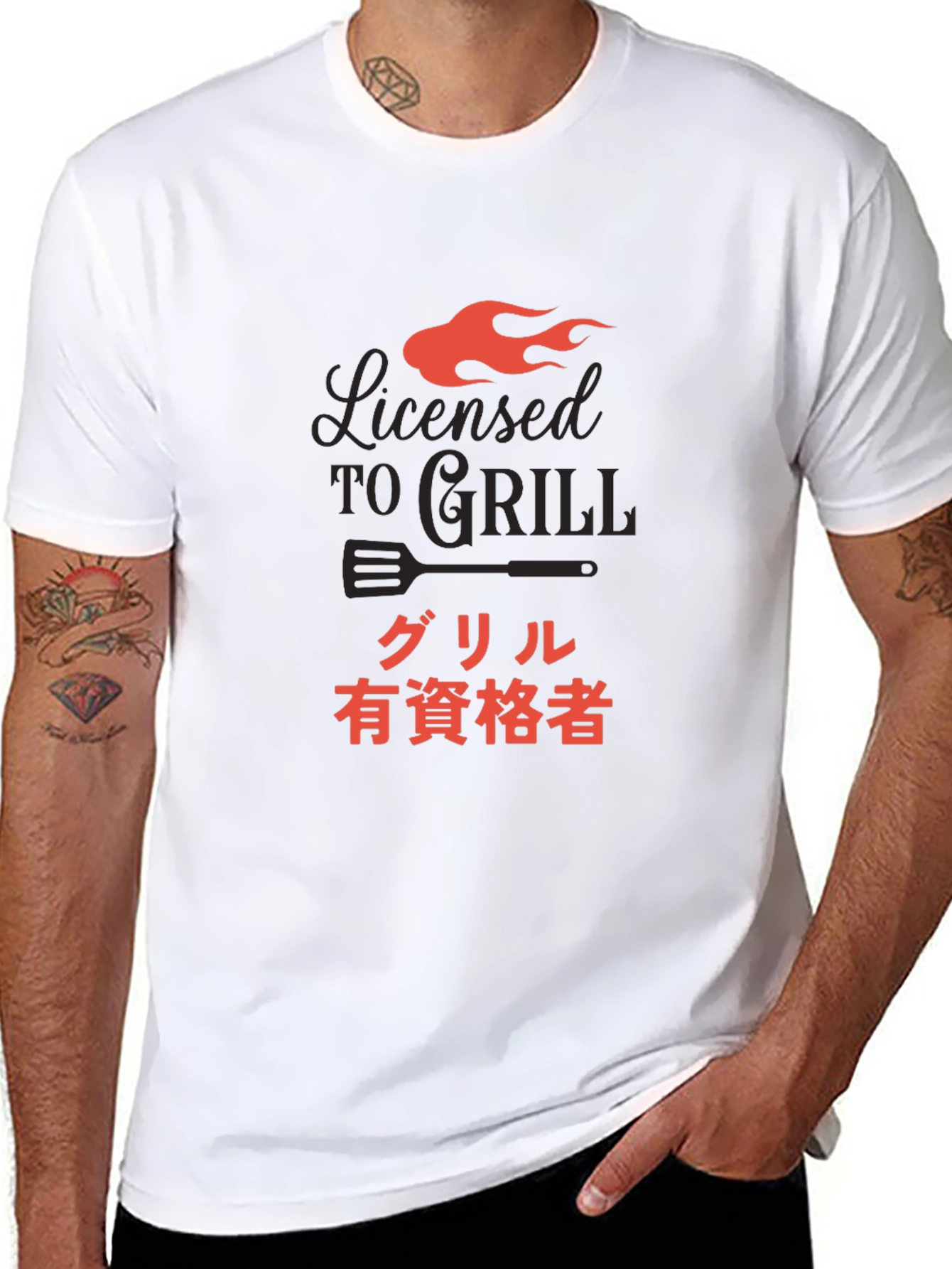Licensed to Grill Graphic T-Shirt - Black