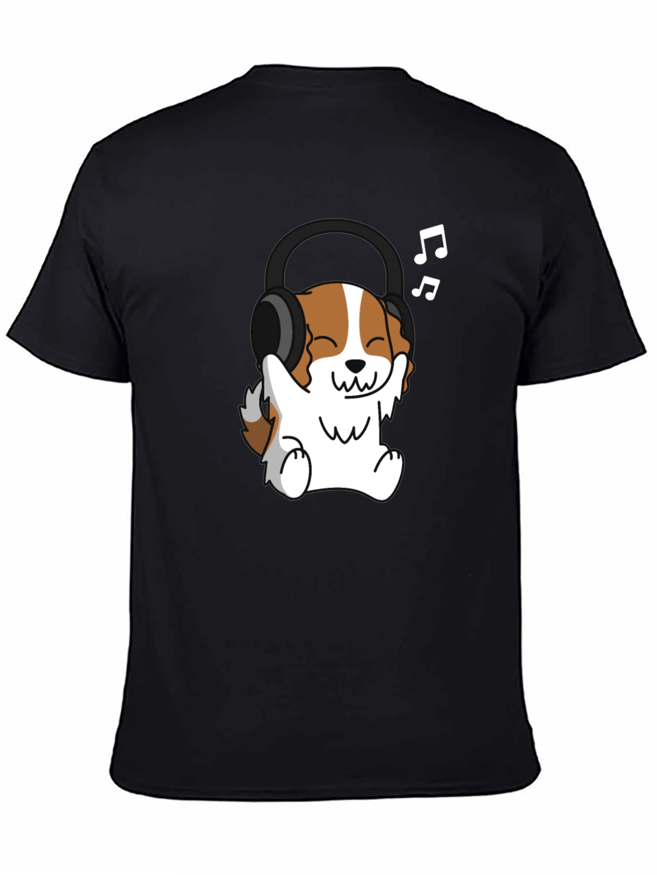 Dog Wearing Headphones Graphic Tee