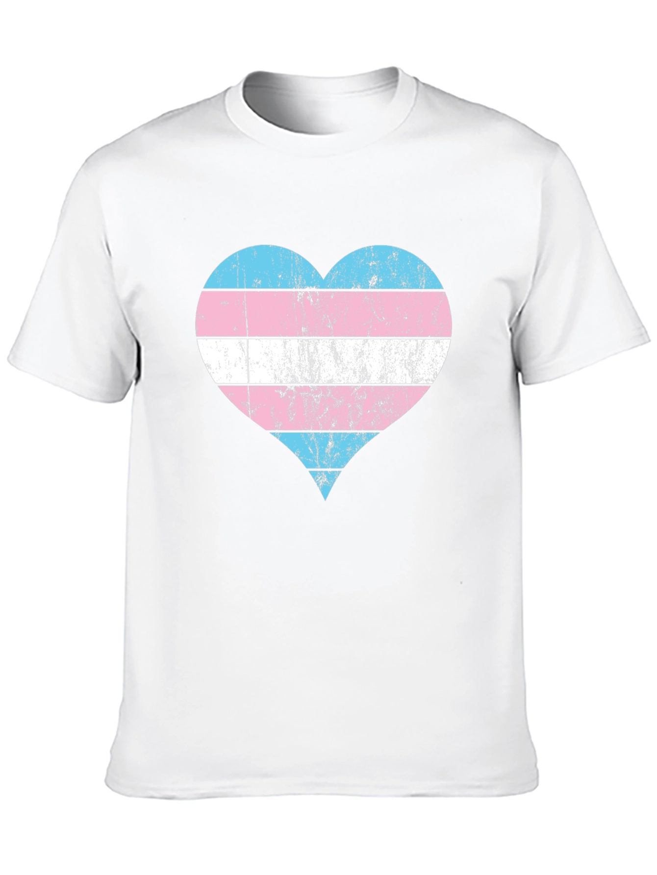 Transgender Pride Flag Heart T-Shirt