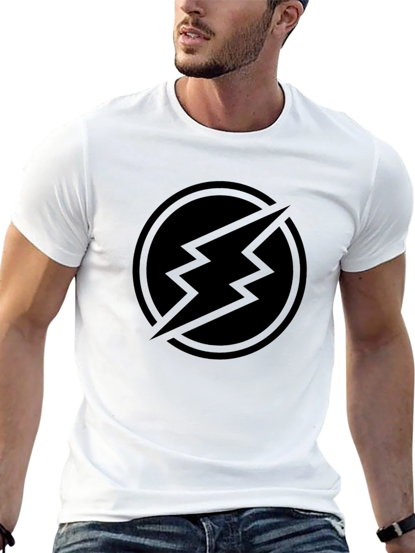Black Flash Symbol T-Shirt - Dark Superhero Style