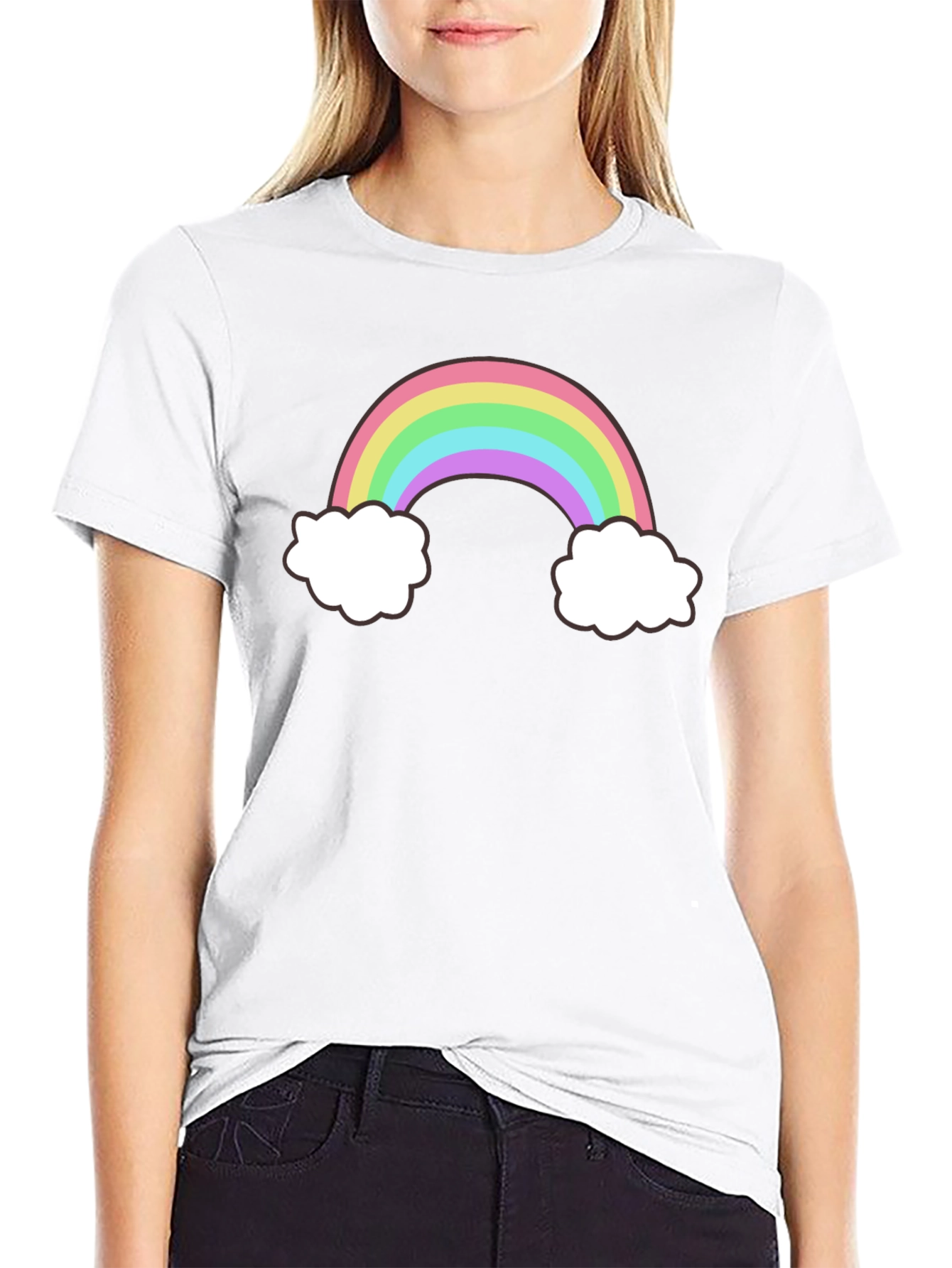 Rainbow & Clouds Graphic Tee