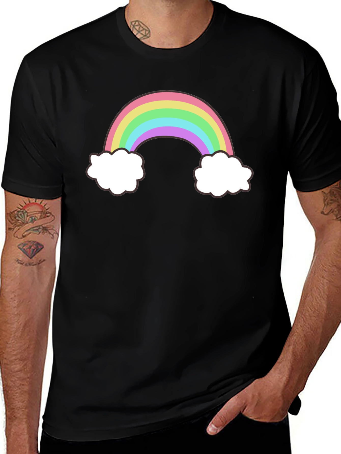 Rainbow & Clouds Graphic Tee