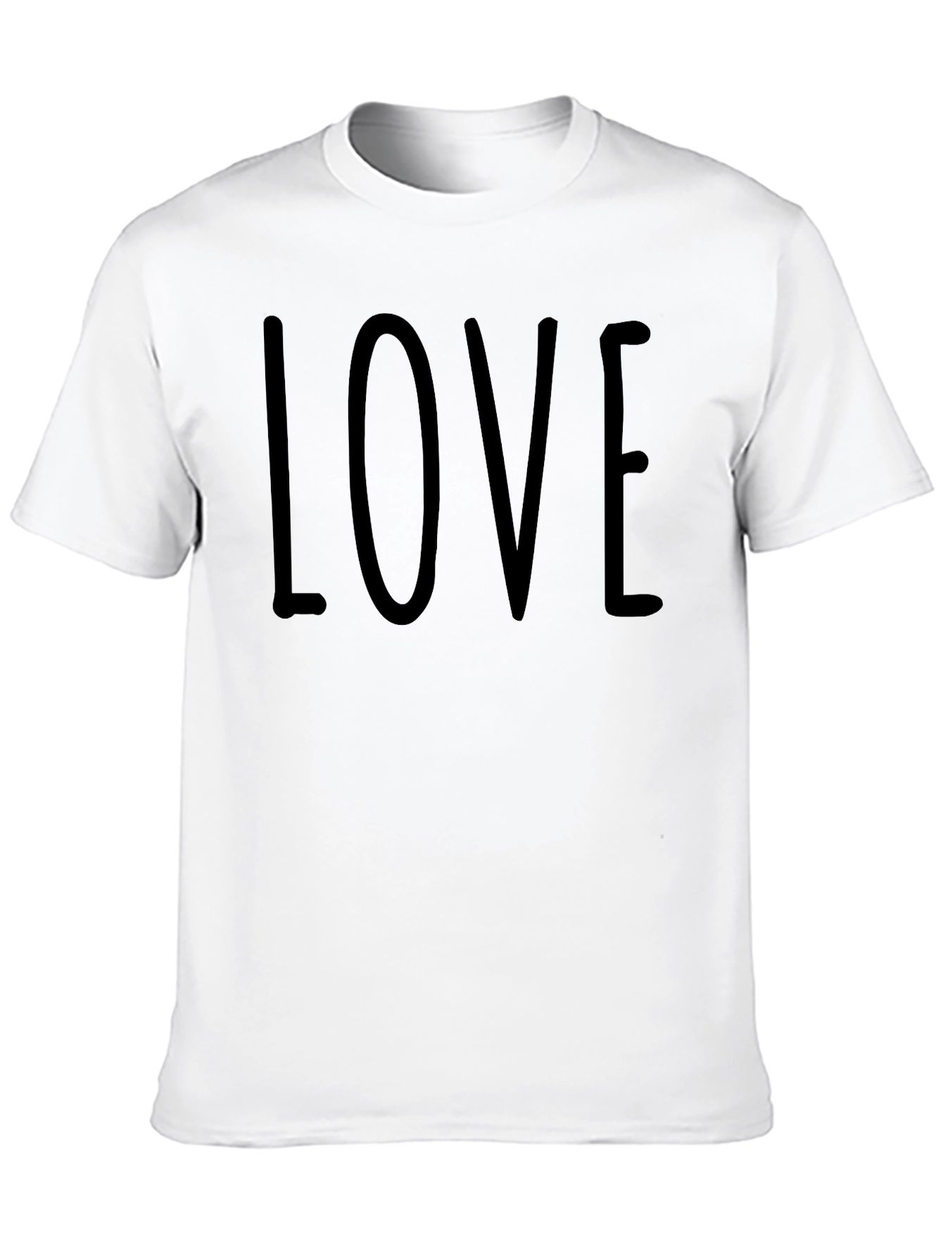 Love Graphic Black Crew Neck T-Shirt