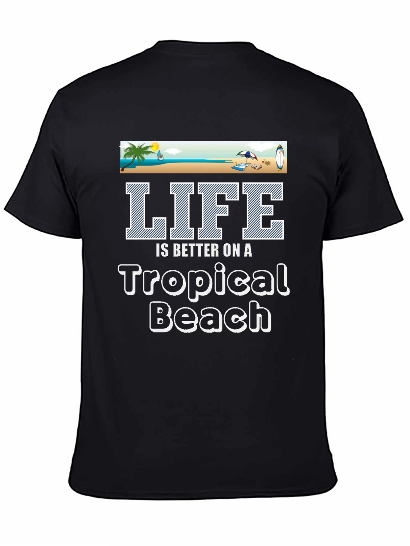 Tropical Beach Life Graphic Tee