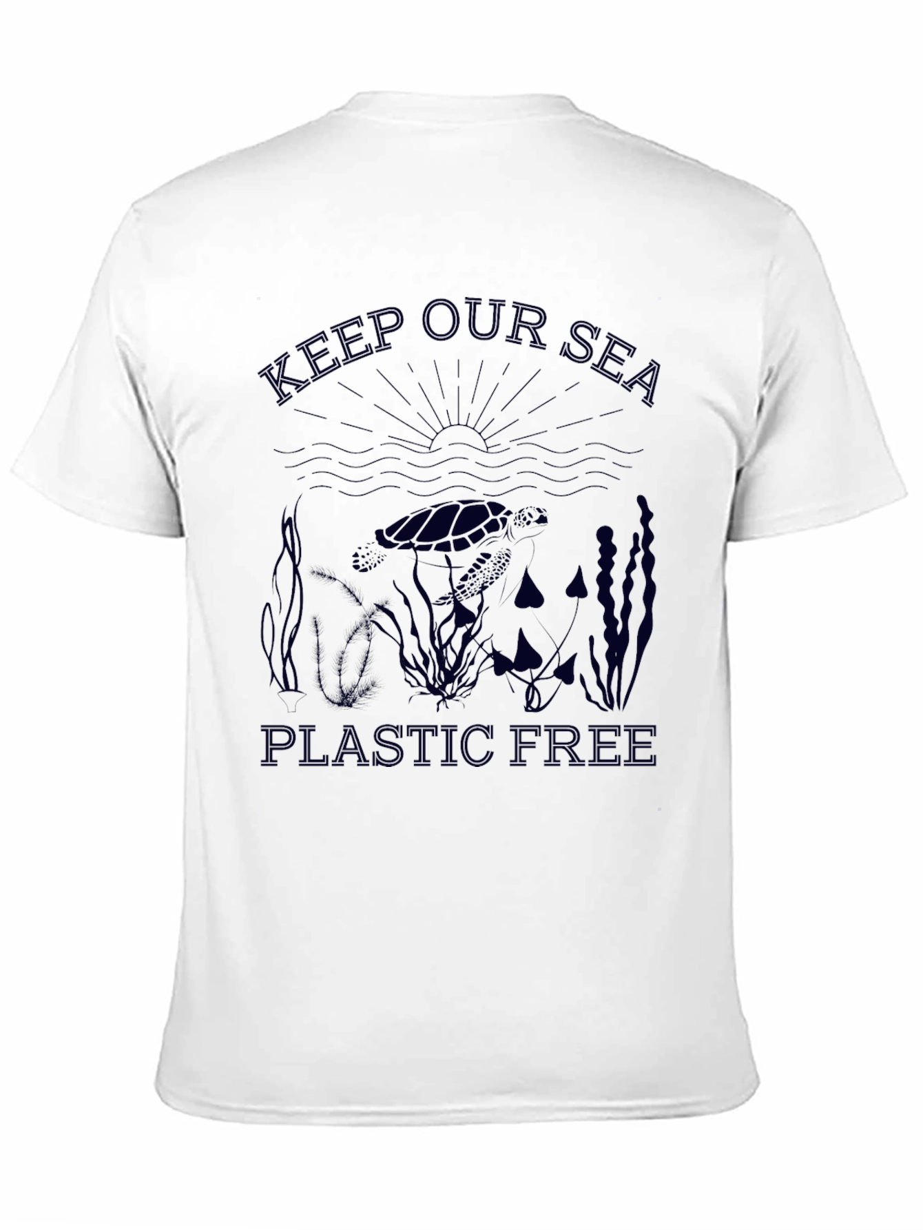 Keep Our Sea Plastic Free Graphic T-Shirt