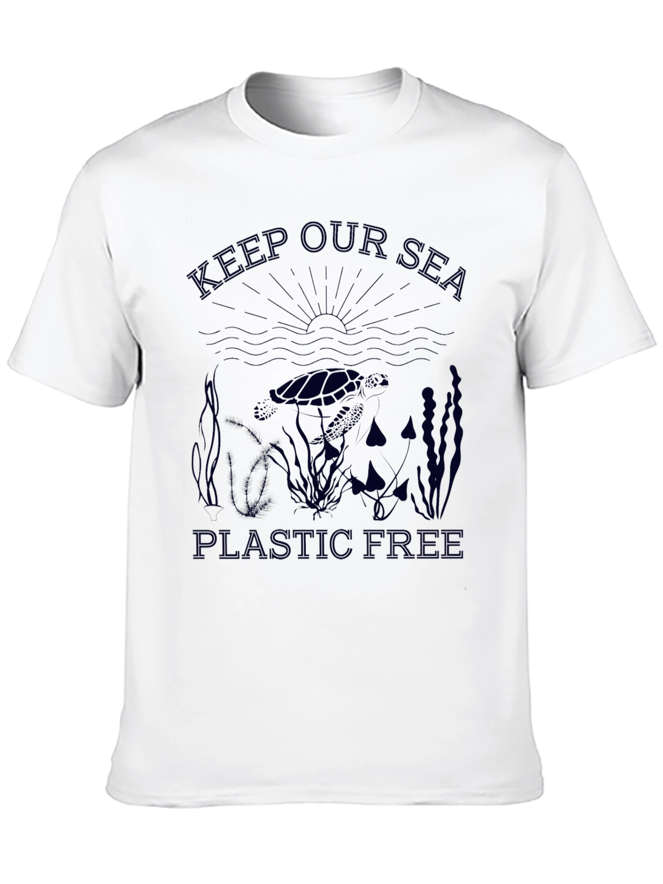 Keep Our Sea Plastic Free Graphic T-Shirt