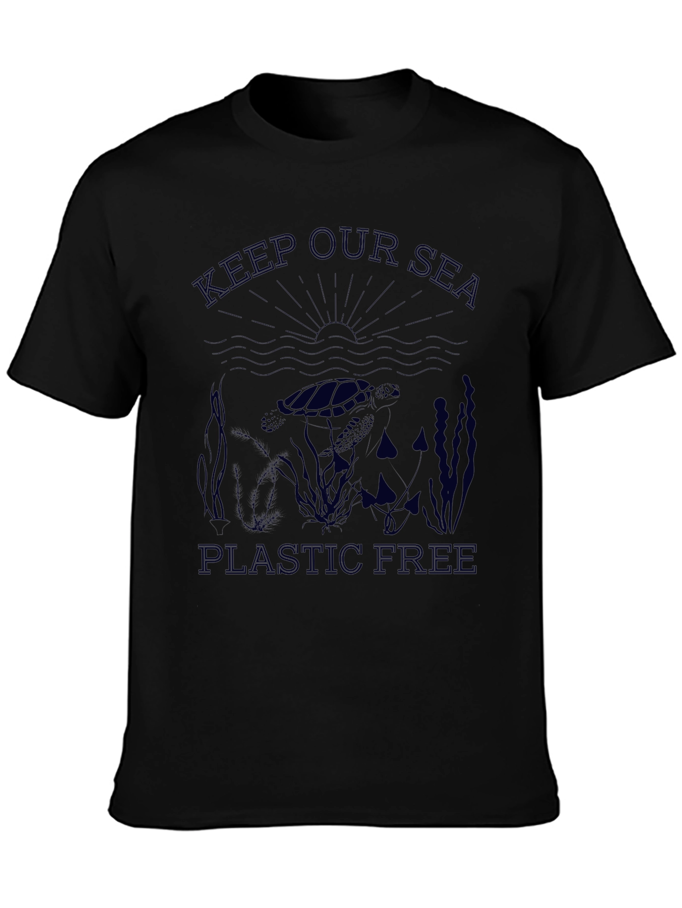 Keep Our Sea Plastic Free Graphic T-Shirt