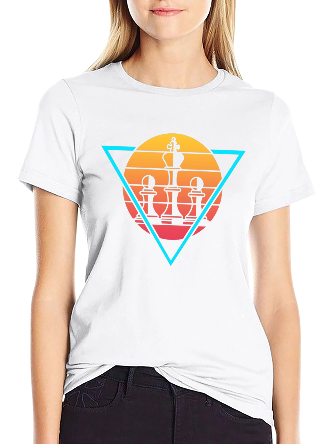 Chess King Graphic Tee - Retro Style
