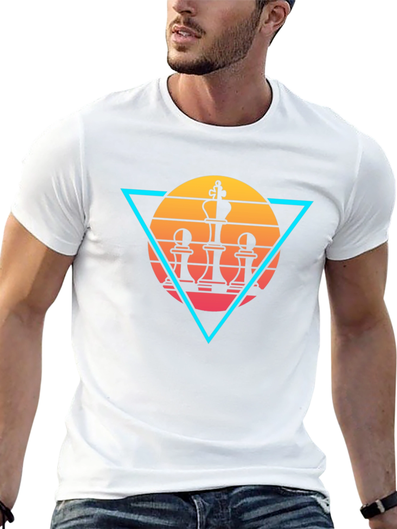 Chess King Graphic Tee - Retro Style