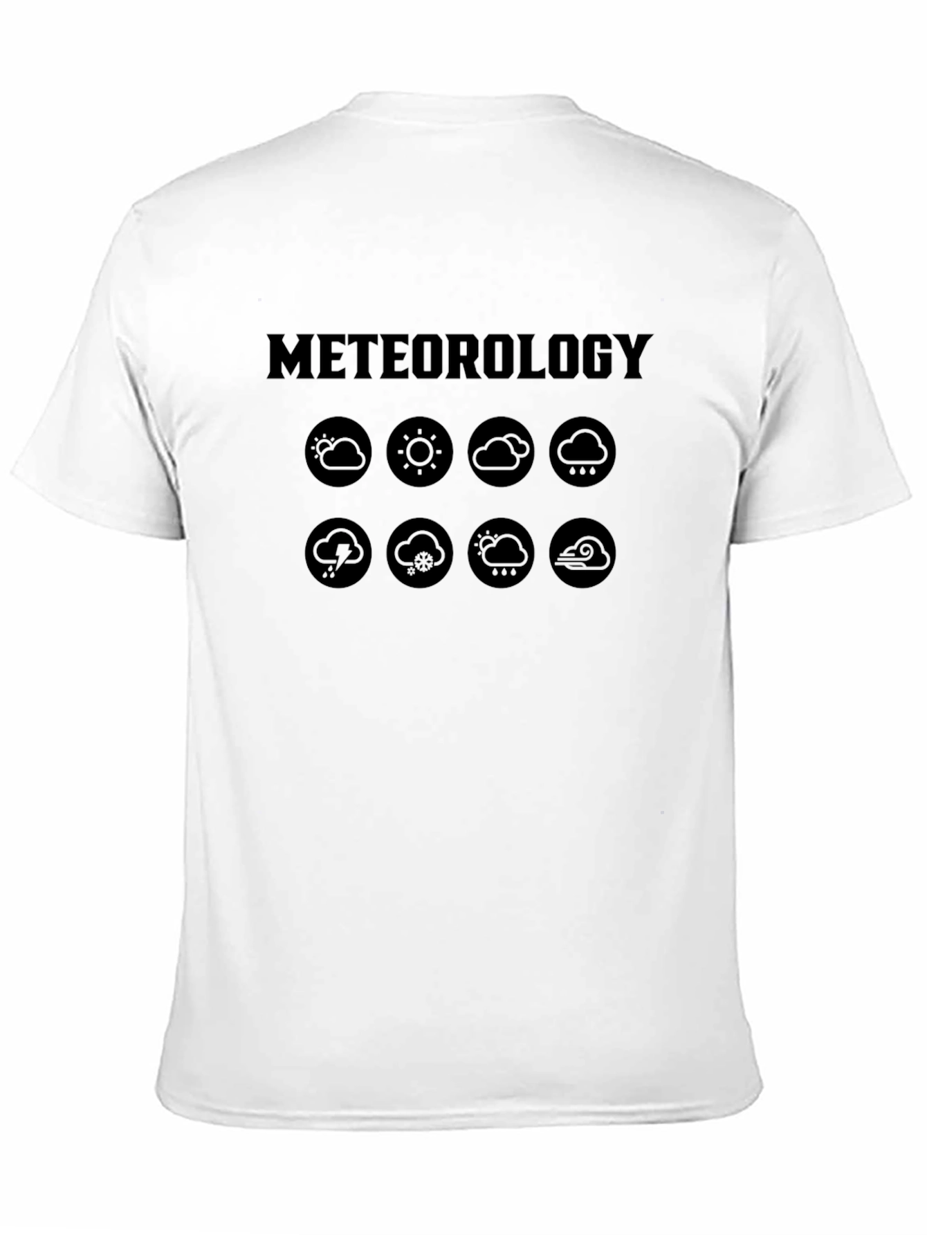 Meteorology Weather Icons Graphic T-Shirt