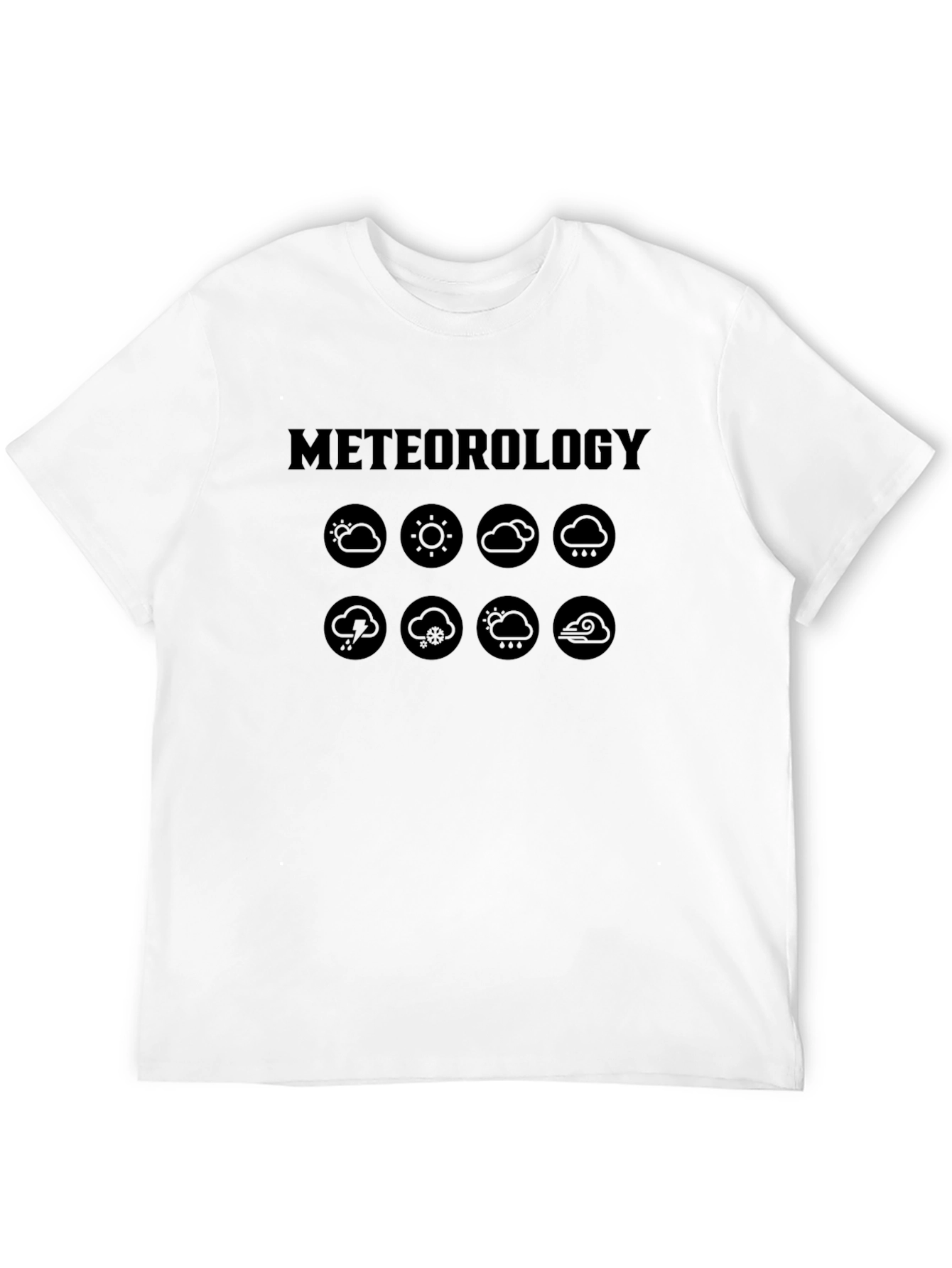 Meteorology Weather Icons Graphic T-Shirt