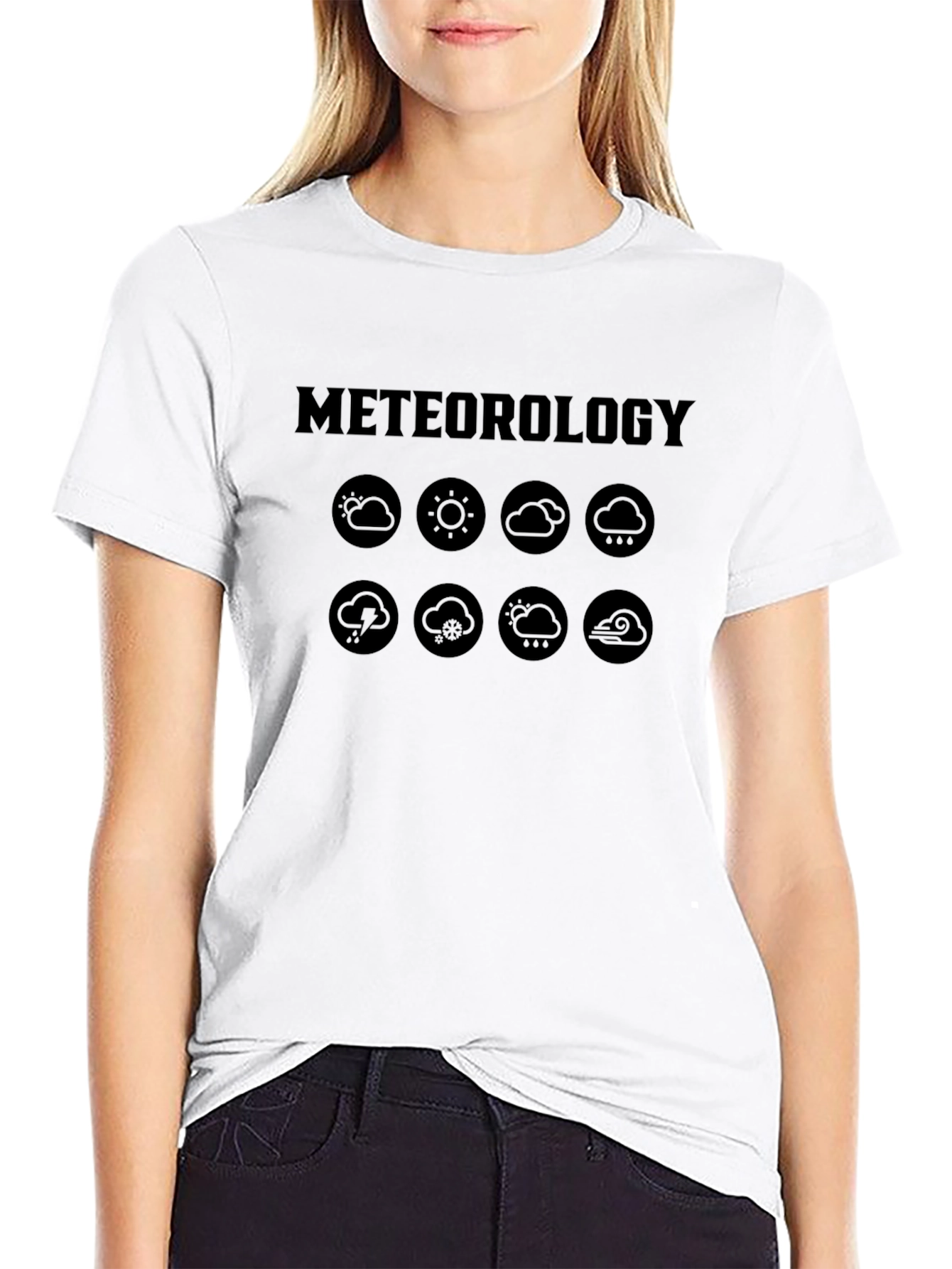 Meteorology Weather Icons Graphic T-Shirt