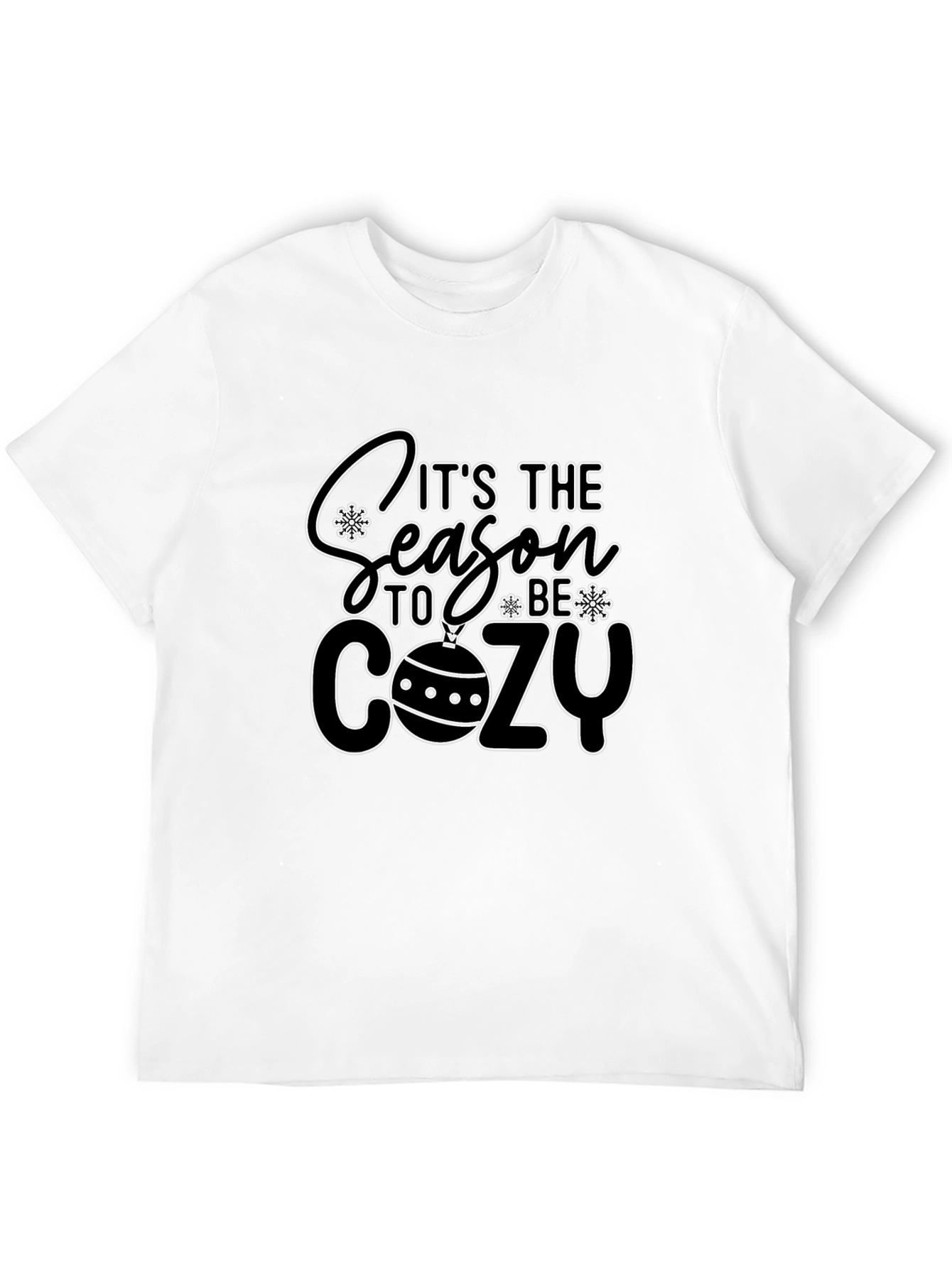 Its The Season To Be Cozy Black T-Shirt