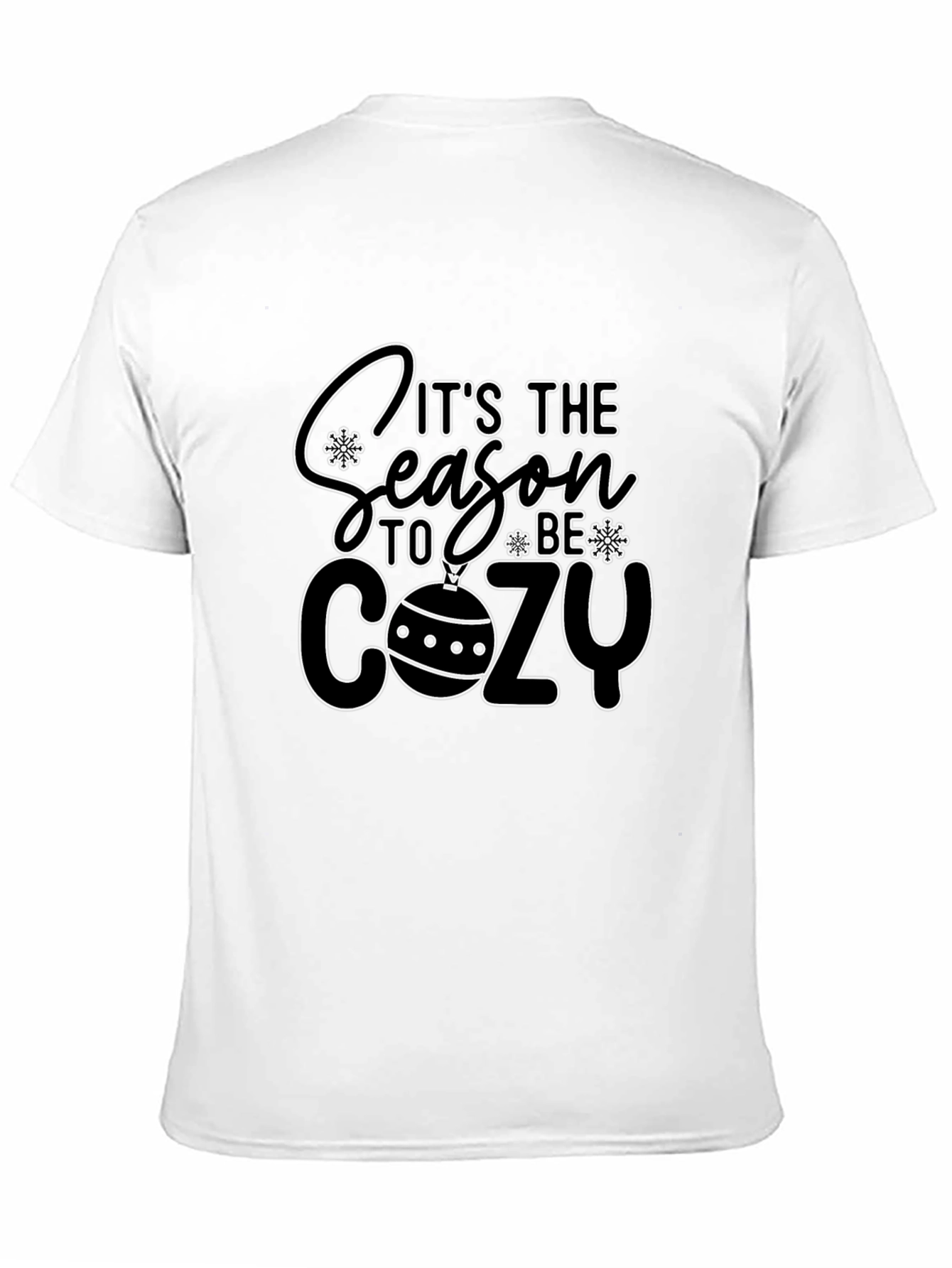Its The Season To Be Cozy Black T-Shirt