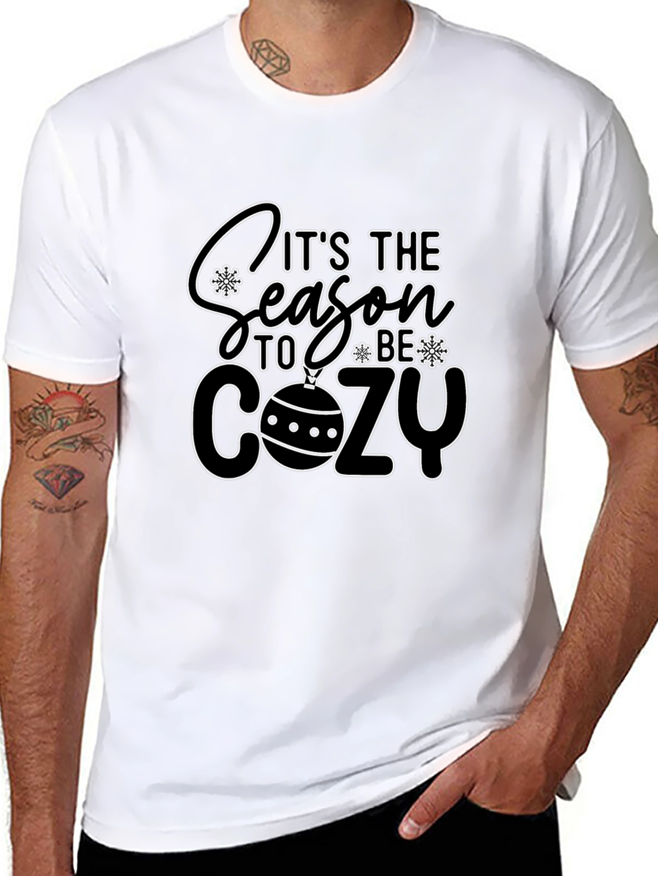 Its The Season To Be Cozy Black T-Shirt