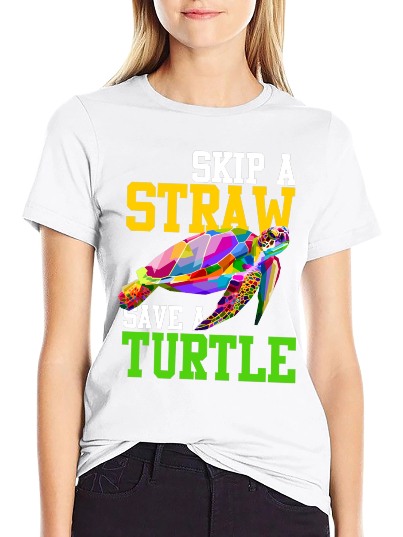 Skip A Straw Save A Turtle T-Shirt