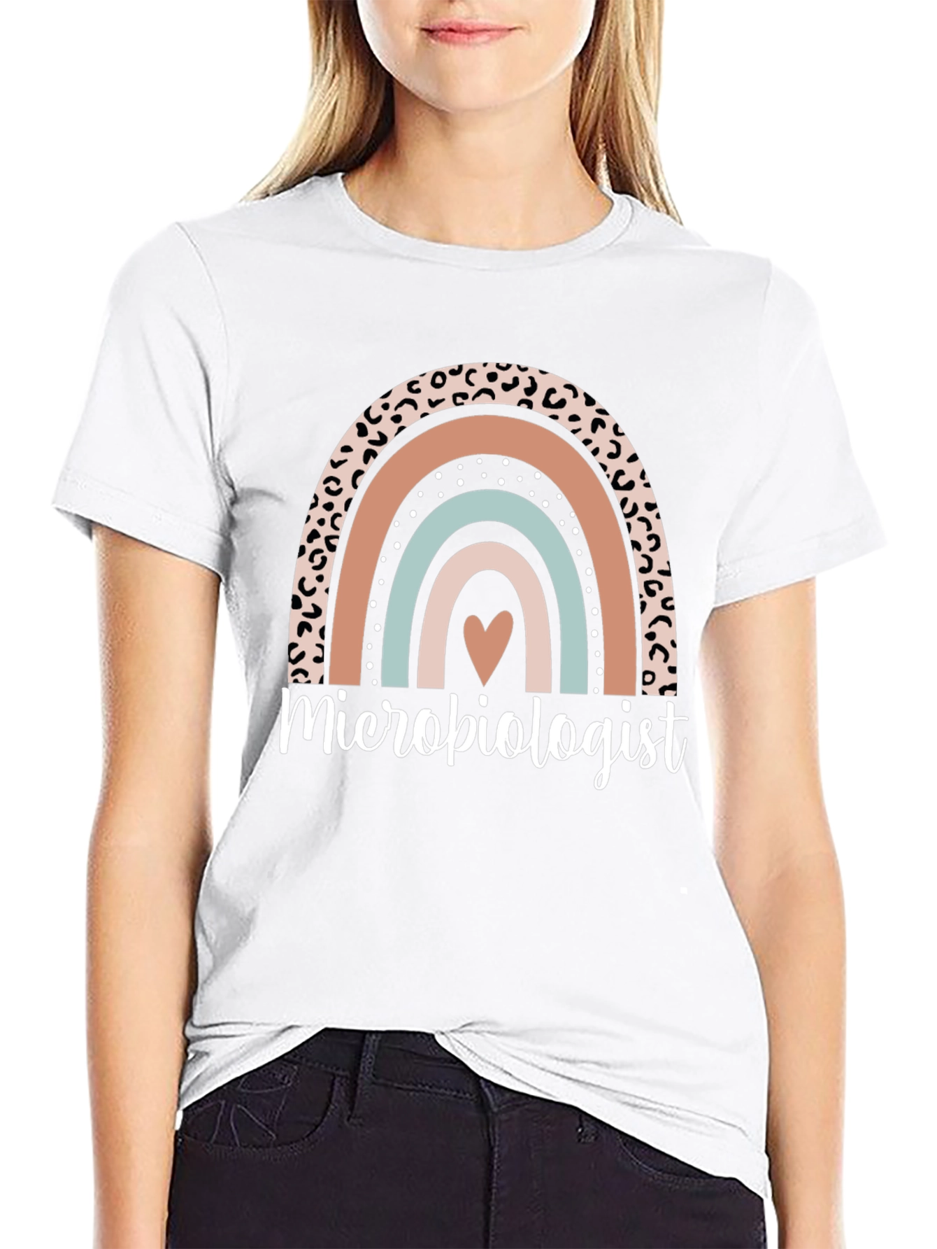 Microbiologist Rainbow Graphic Tee