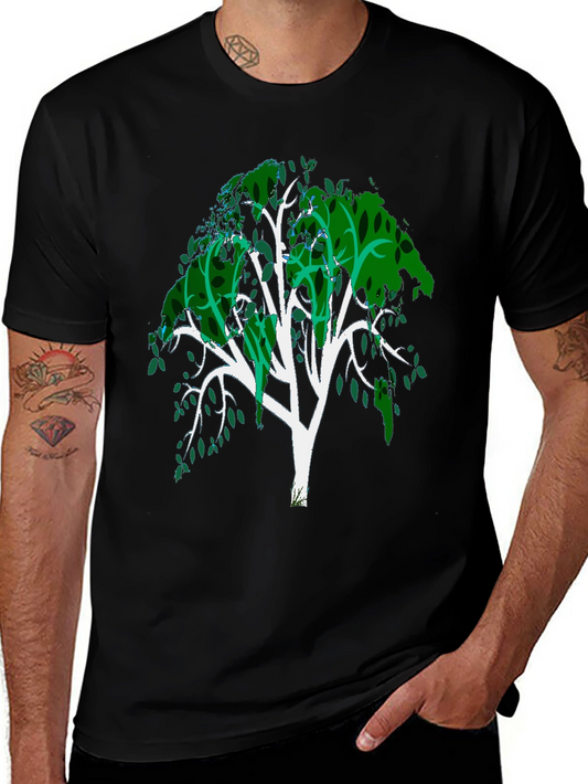 Tree Graphic Tee - Mens Black T-Shirt