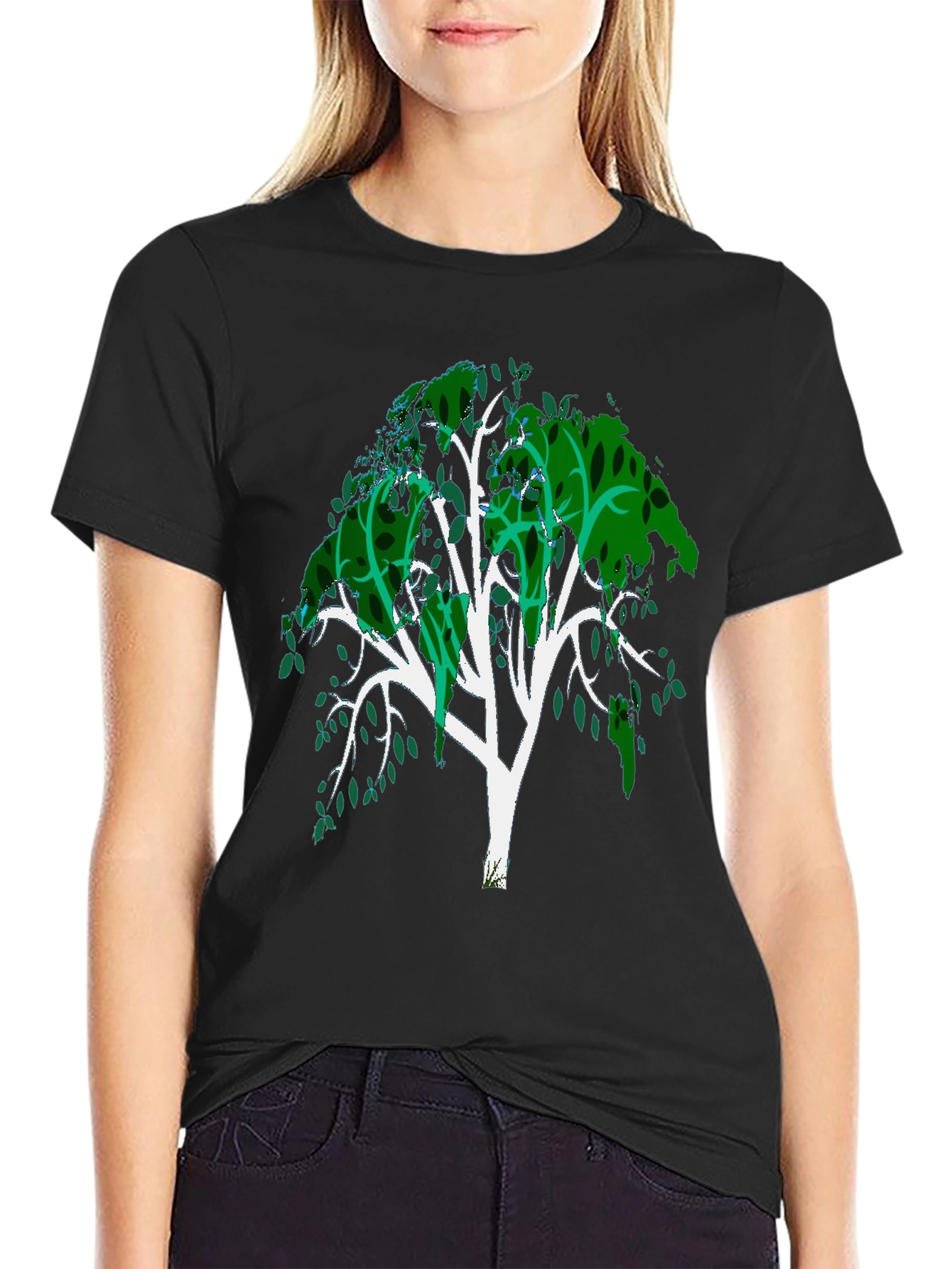 Tree Graphic Tee - Mens Black T-Shirt